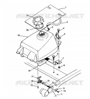 TANK ASSEMBLY Sport 400L W958540 (4930133013A012)