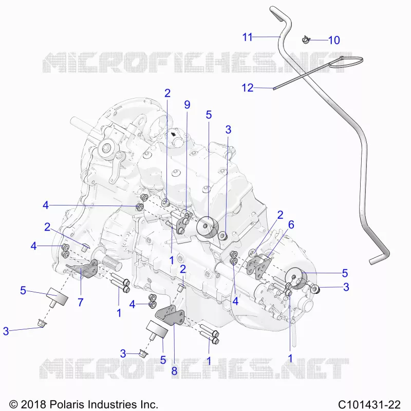 ENGINE, ÃŒBERTRAGUNG MOUNTING & LONG BLOCK