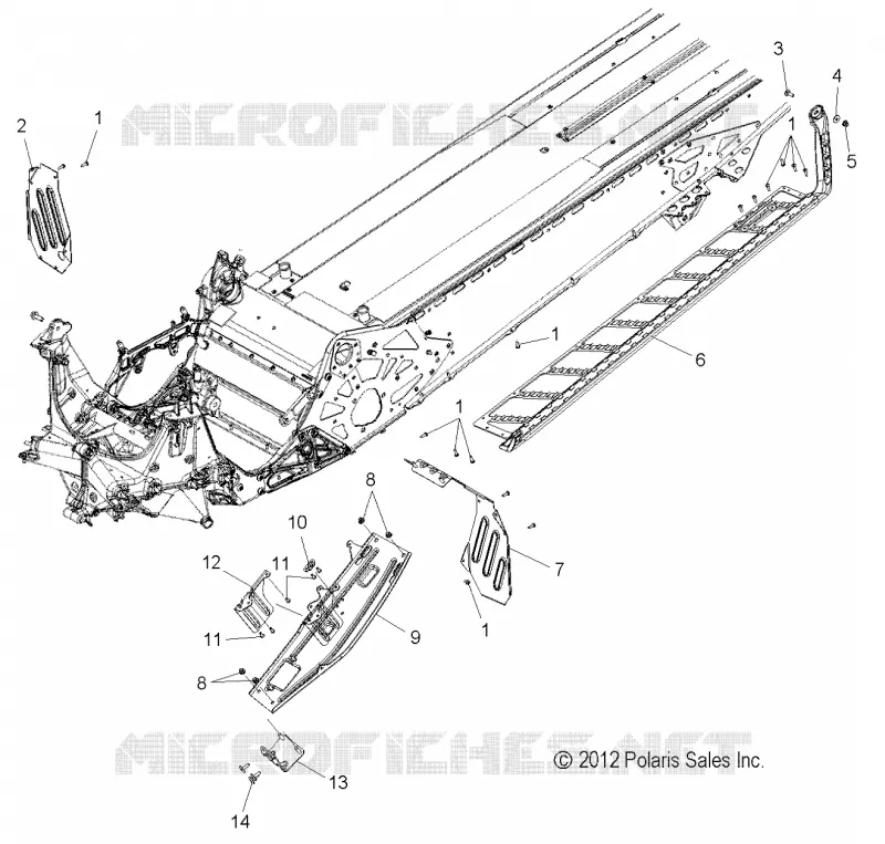 CHASSIS, CLUTCH GUARD AND FUßSTÜTZES