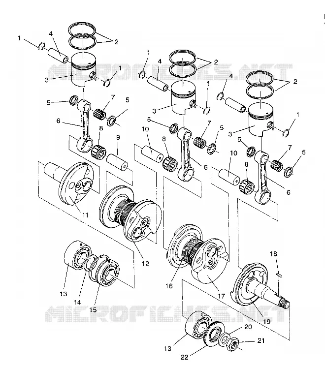KOLBEN   KURBELWELLE RXL / 0930768 AND RXL SKS / 0930568 (4922992299032A)