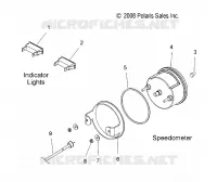 TACHOMETER and INDICATOR LIGHTS