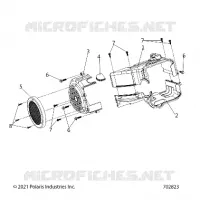 ENGINE, FAN COVER AND ABSCHIRMRAHMEN COMP