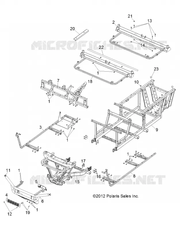 CHASSIS, RAHMEN AND FRONT BUMPER