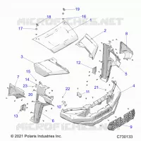 HAUBE, AND FRONT FENDERS