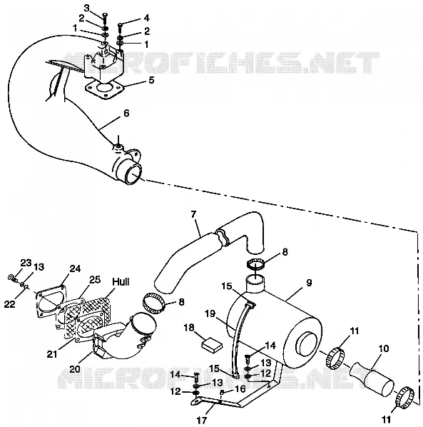 ABGASSYSTEM SL 780 B974088 and Intl. SL 780 I974088 (4940924092B006)