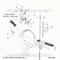 MOTOR, THROTTLE CONTROL ASM.