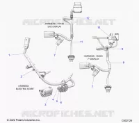 ELEKTRIC, WIRE HARNESS, HOOD, ELECTRIC START