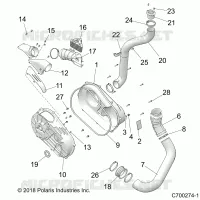 DRIVE TRAIN, CLUTCH COVER AND DUCTING