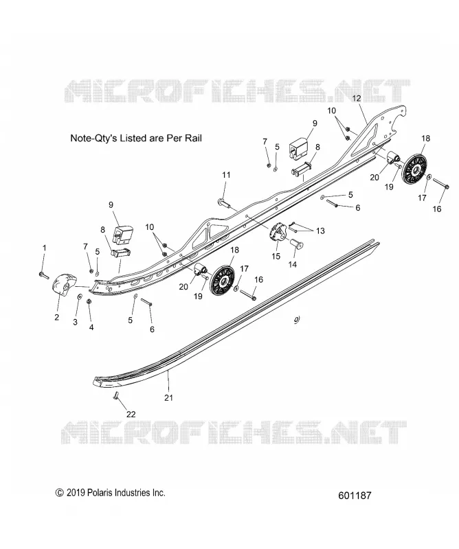 SUSPENSION, RAIL, LH/RH
