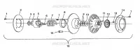 angetriebene Kupplungs 500 INDY 0982764(A)(B) and EUROPEAN 500 INDY E982764A (4942104210C004)