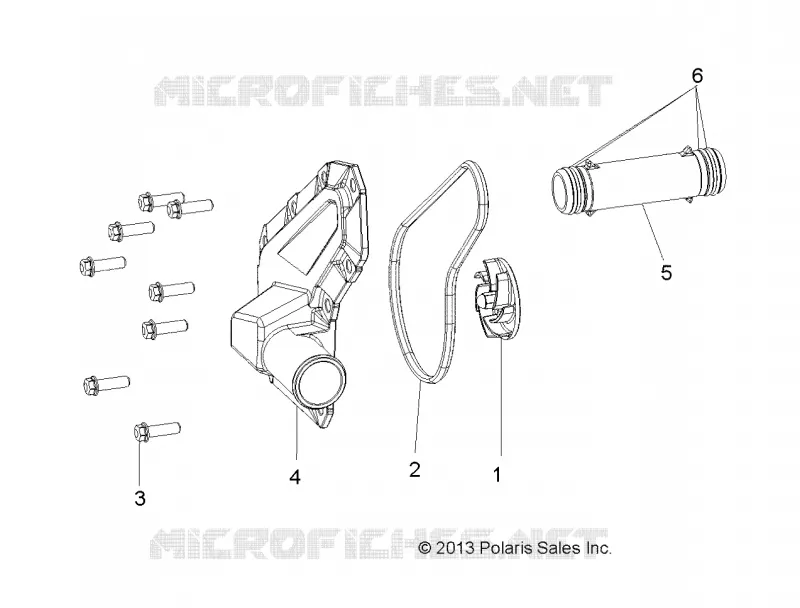 MOTOR, WATERPUMP IMPELLER AND COVER