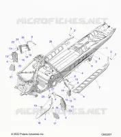 CHASSIS, CLUTCH GUARD, FOOTRESTS, AND RUNNING BOARDS