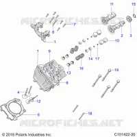 ENGINE, ZYLINDERKOPF, CAMS AND VALVES