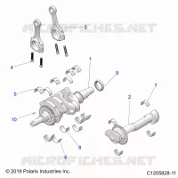 ENGINE, KURBELWELLE AND BEARINGS