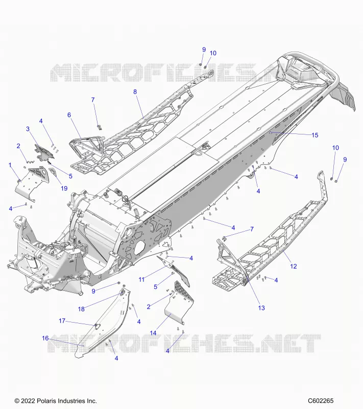 CHASSIS, CLUTCH GUARD, FOOTRESTS, AND RUNNINGBOARDS