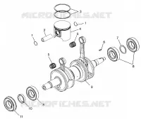 KOLBEN   KURBELWELLE 700 RMK 0970966, 700 SKS 0970566 AND EUROPEAN 700 SKS (4938573857C009)