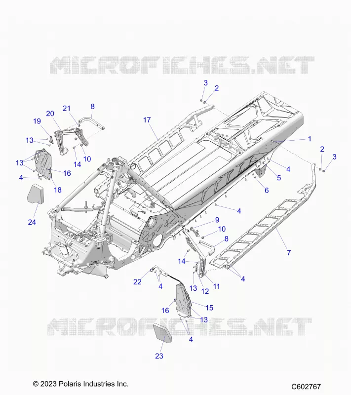 CHASSIS, FOOTRESTS, AND RUNNING BOARDS