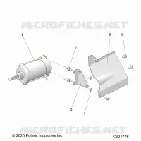 ANLASSER MOTOR/SHIELD