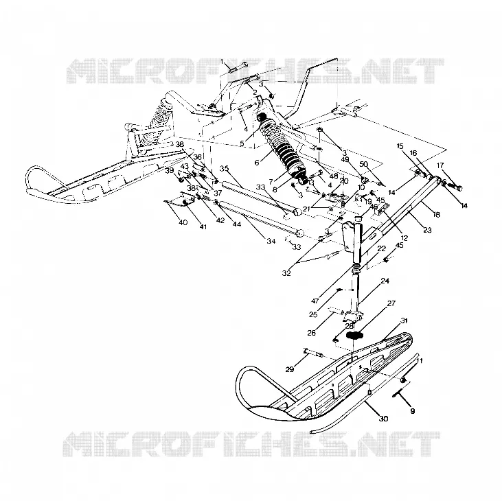 FRONT SUSPENSION AND SKI (4918391839007A)