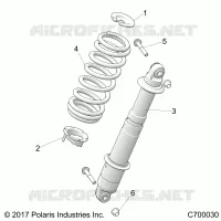 SUSPENSION, REAR SHOCK MOUNTING