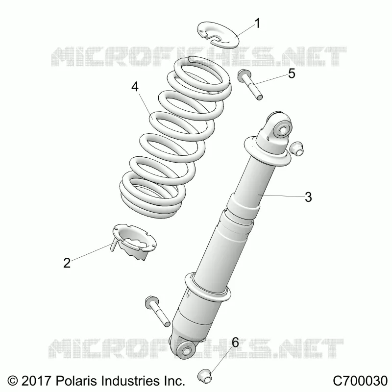 SUSPENSION, REAR SHOCK MOUNTING