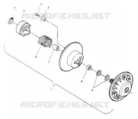 angetriebene Kupplungs ASSEMBLY SPORT 0950443, SPORT TOURING 0950243  and EUROPEAN S (4928822882C006)