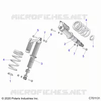 SUSPENSION, FRONT SHOCK MOUNTING