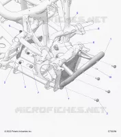 CHASSIS, MOUNTING, FRONT GEARCASE AND BUMPER VORNE