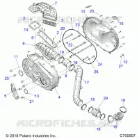 DRIVE TRAIN, CLUTCH COVER AND DUCTING