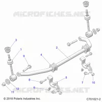SUSPENSION, FRONT STABILISATORSTANGE