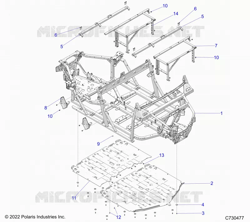 CHASSIS, MAIN FRAME AND SKID PLATES