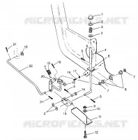 FOOT PEDAL   BREMSE NORWEGIAN BIG BOSS 6X6 400L N97AE38D (4940814081D01A)