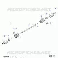ANTRIEB, DRIVE SHAFT, FRONT