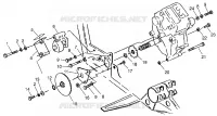 GETRIEBEGEHÄUSE/BREMSE AND KETTEN ??COVER MOUNTING XPRESS 300 W969530 AND XPRESS 400 W (4935923592C009)