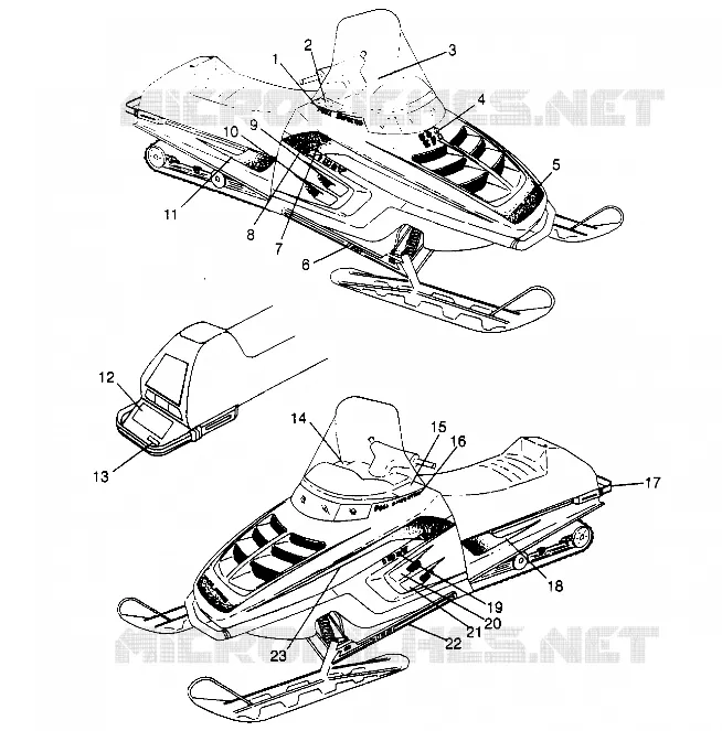 DECALS  500 EFI 0952774, EFI SKS 0952574,   EFI SKS PT 0952974, AND EUROPEA (4929052905B002)