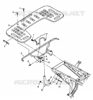HINTER RACK MOUNTING XPLORER 300 W98CC28C (4945264526A008)