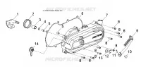 MOTOR, CLUTCH COVER AND KICK START