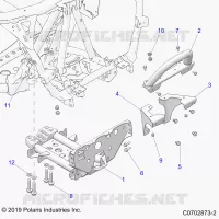 CHASSIS, MOUNTING, FRONT GEARCASE