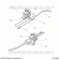 VORDERBREMSE BRAKE LEVER AND MASTER CYLINDER
