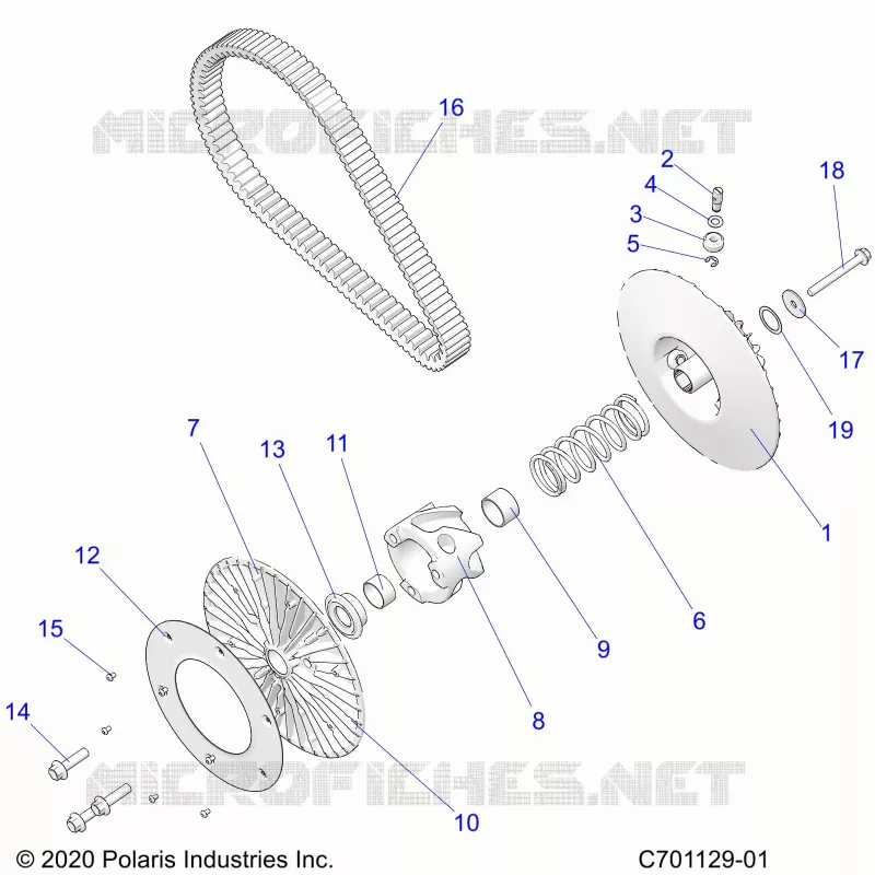 ANTRIEB, SECONDARY CLUTCH/BELT