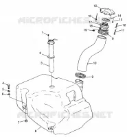 TREIBSTOFF TANK HURRICANE B964466 and Intl. HURRICANE I964466 (4935733573A009)