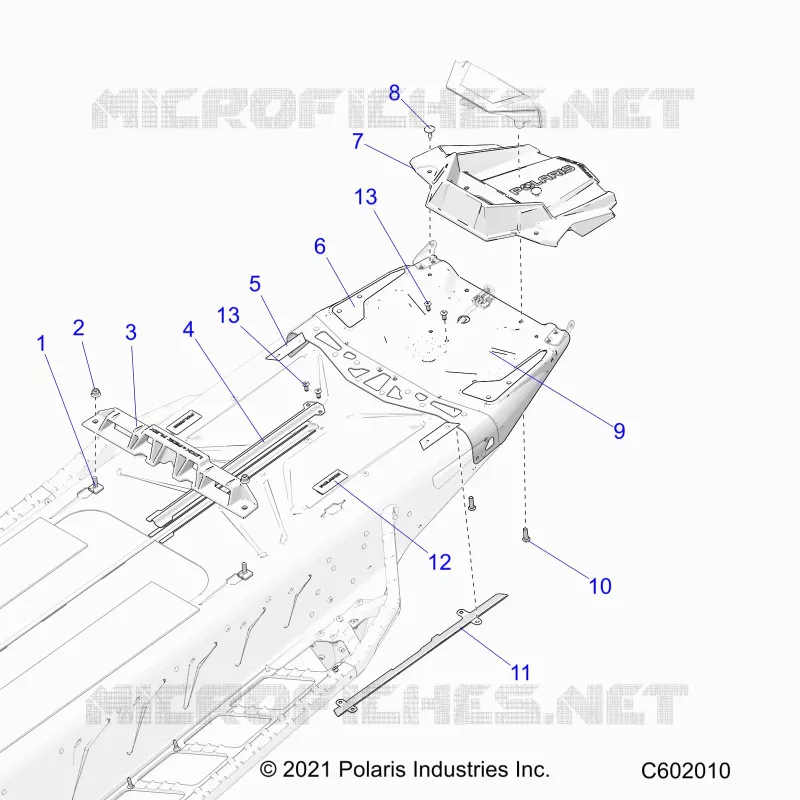 CHASSIS, REAR, MISC. COVERS AND SNOWFLAP