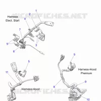 ELEKTRIC, WIRE HARNESS, HOOD, ELEC. START