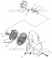 RÜCKZUG ANLASSER ASSEMBLY 440 XCR 0941760 (4925182518040A)