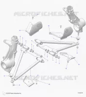 SUSPENSION, A-ARM AND STREBE MOUNTING