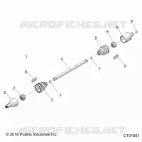 ANTRIEB, DRIVE SHAFT, FRONT