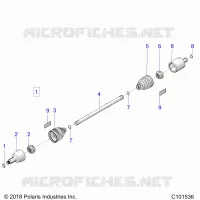 DRIVE TRAIN, GETRIEBE VORNE SHAFT