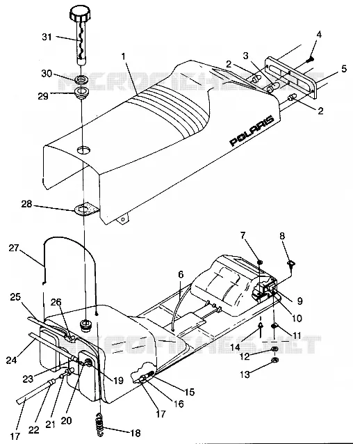 SITZ   GASBEHÄLTER ASSEMBLY RXL 0940768 (4925062506003A)
