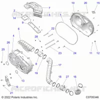 ANTRIEB, CLUTCH COVER AND DUCTING