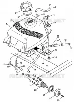 TREIBSTOFF TANK XPRESS 300 W97CA28C and  XPRESS 400L W97CA38C (4939603960B003)